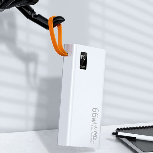 Black 30000mAh Powerbank + Fast Charger