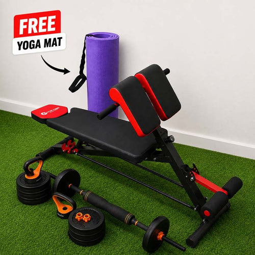50kg Barbell + Workout Bench