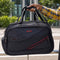 Travel Duffel Bag With Red Stripes