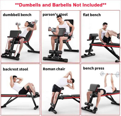 Multifunctional Foldable Workout Bench
