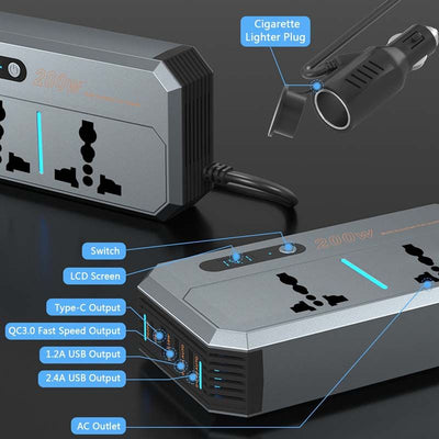 200W Car Power Inverter