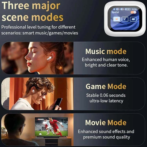 Full Touch Screen Wireless Earbuds