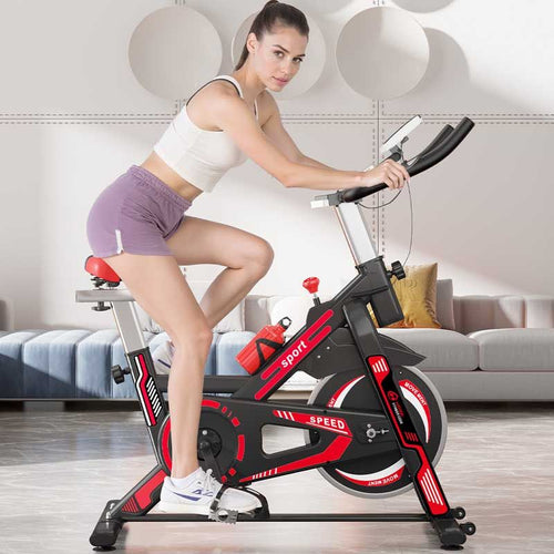 50kg Barbell+Spin Bike+ FREE Yoga Mat