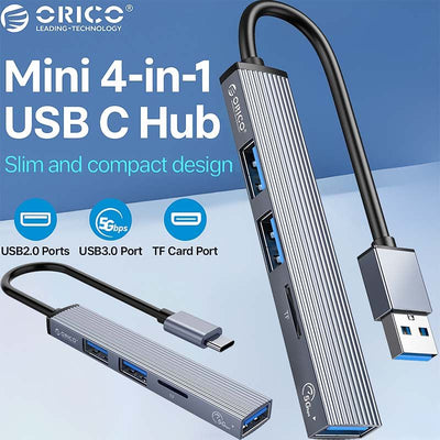 4in1 Orico TypeC to USB Hub