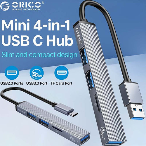 4in1 Orico TypeC to USB Hub