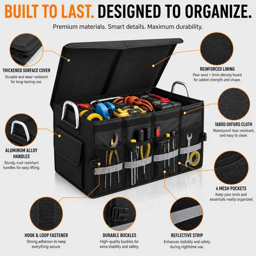 Collapsible Car Boot Organizer
