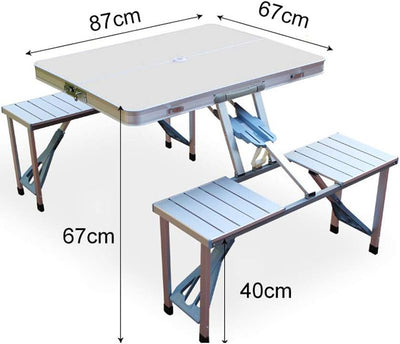 Foldable Camping Table with Chairs