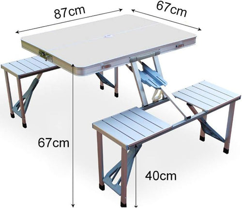 Foldable Camping Table with Chairs