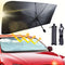 Car dashboard umbrella sun visor windscreen
