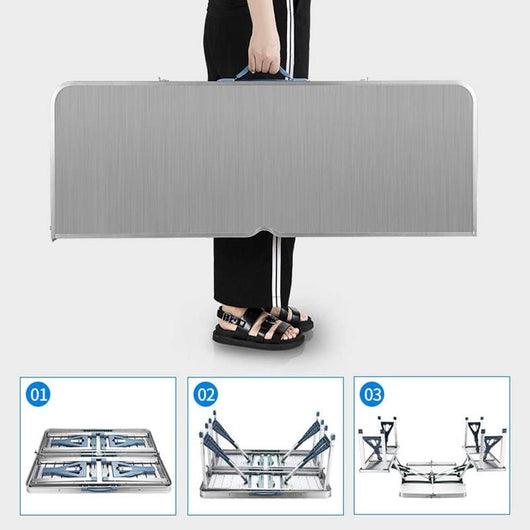 Foldable Camping Table with Chairs