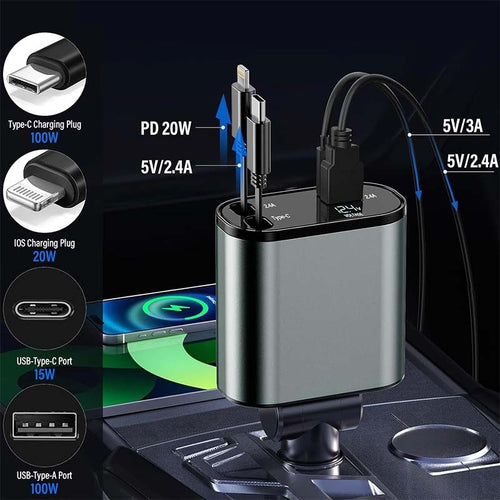 4in1 Car Fast Charger