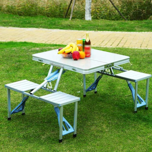 Foldable Camping Table with Chairs