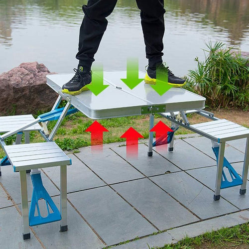 Foldable Camping Table with Chairs