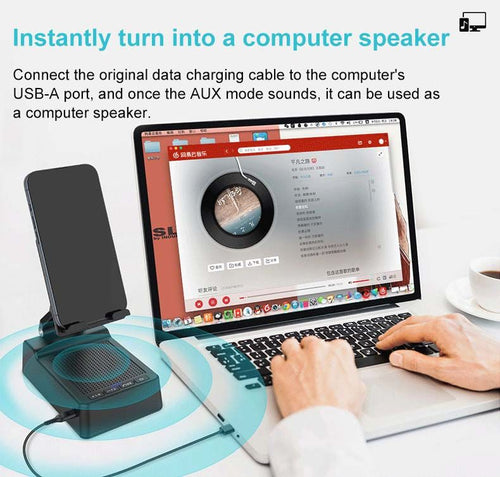 2in1 Phone Holder + BT Wireless Speaker