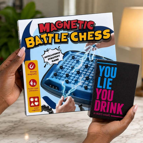 Magnetic Chess Game + Drinking Game Combo