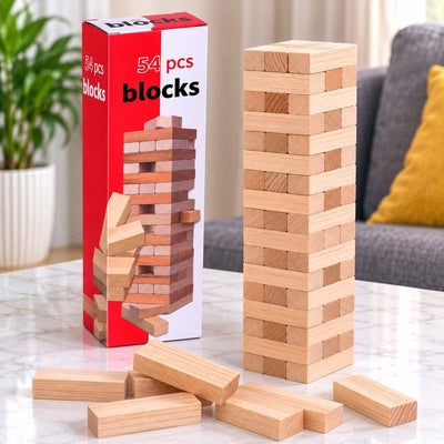 Jenga Blocks + Dartboard Game Combo