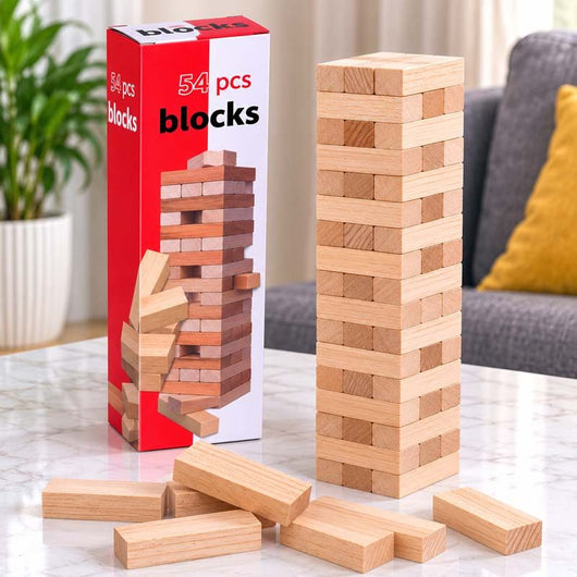 Jenga Blocks + Dartboard Game Combo