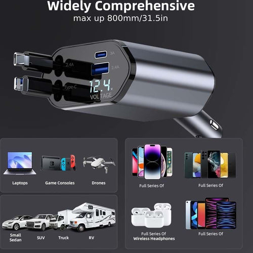 4in1 Car Fast Charger