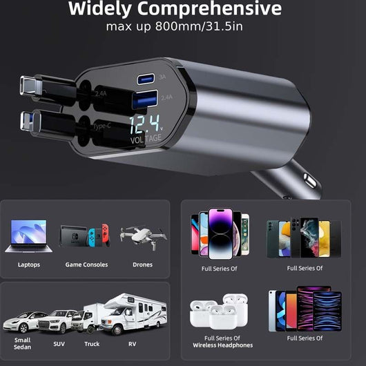 4in1 Car Fast Charger
