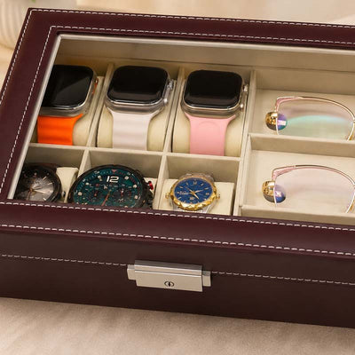 Premium Watch Organizer with Sunglasses Slots