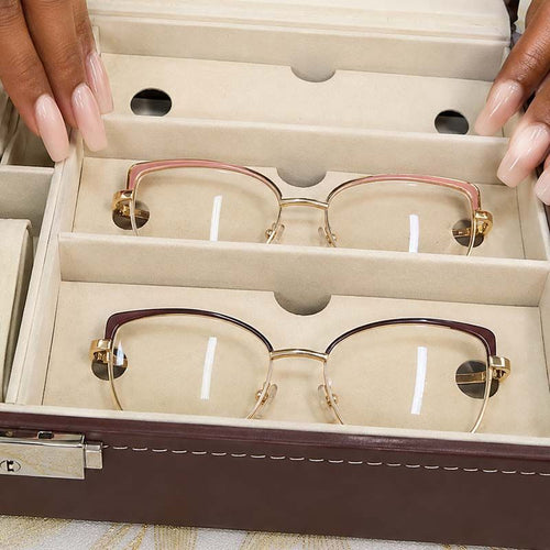 Premium Watch Organizer with Sunglasses Slots