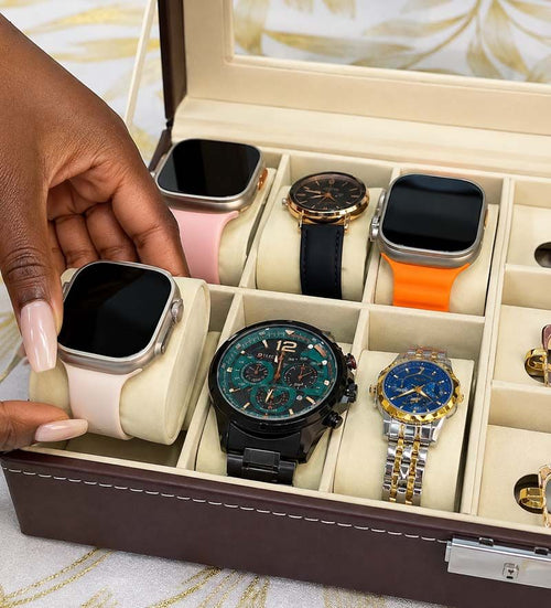 Premium Watch Organizer with Sunglasses Slots