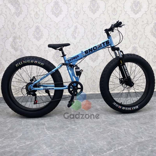 Foldable Fat Bike with Dual Suspension