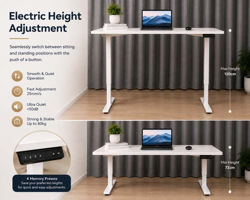 1.2M Electric Height Adjustable Desk