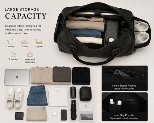 Premium PU Leather Duffle Bag