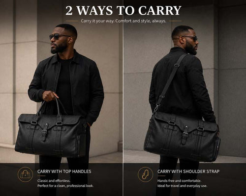 Premium PU Leather Duffle Bag