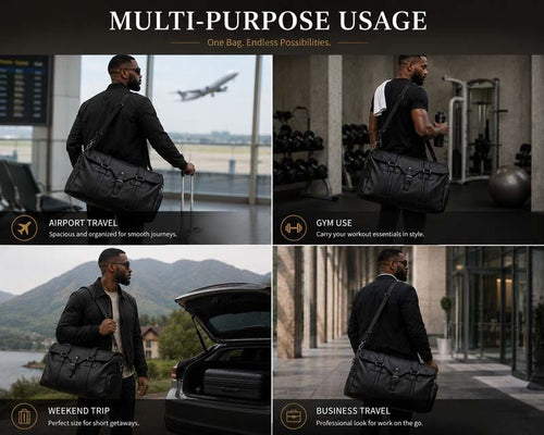 Premium PU Leather Duffle Bag