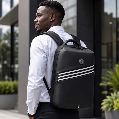 White Stripes - Premium Laptop/Travel Backpack