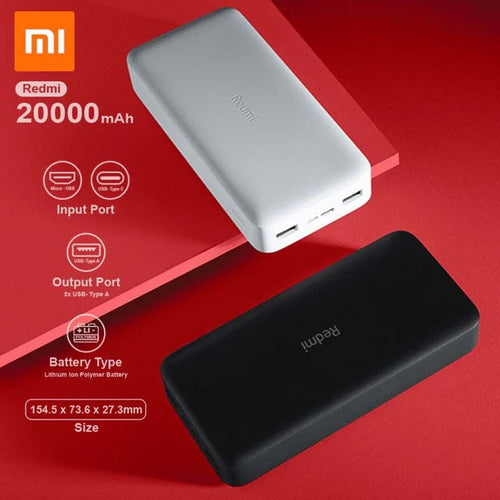 20000mAh Redmi 18W Fast Charge Power Bank