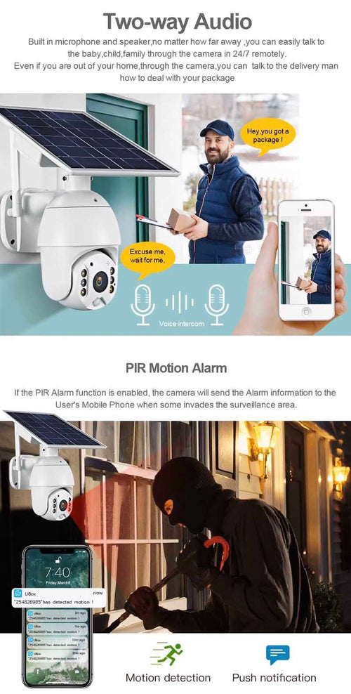 Smart CCTV Camera With 4G SIM Card Support