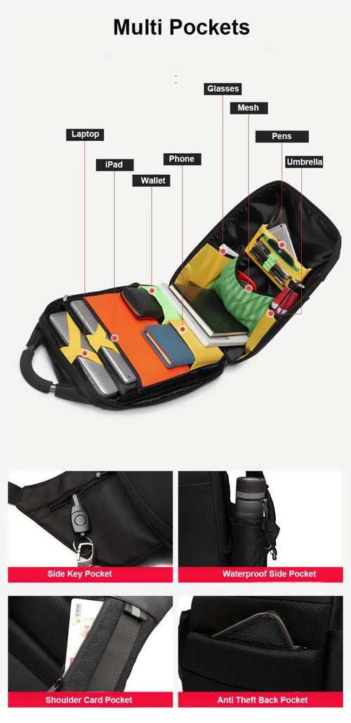 Biaowang Antitheft Waterproof laptop Backpack