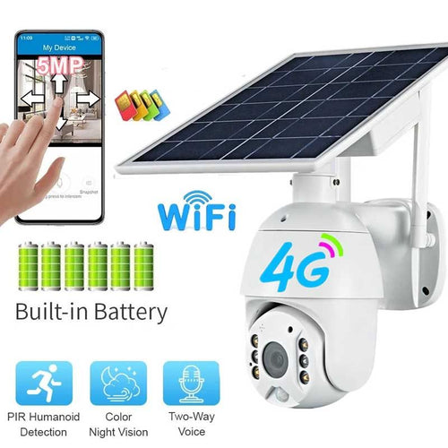 Smart CCTV Camera With 4G SIM Card Support