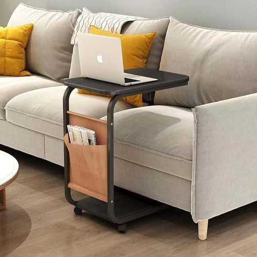 2-Layer Side Table With Wheels