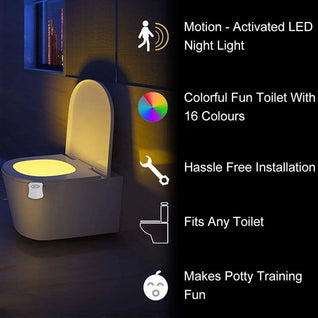 Toilet LED Nightlight with Motion Sensor