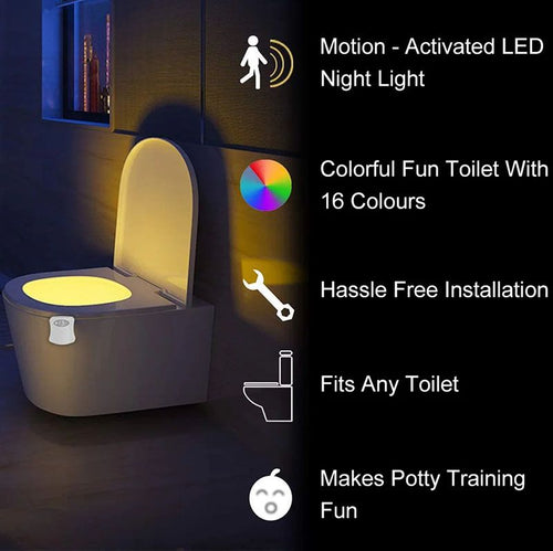 Toilet LED Nightlight with Motion Sensor