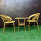 3Pcs Wooven Balcony Set - Ash Grey