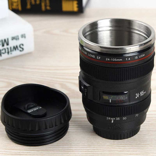 450ml Camera Lens Insulated Mug