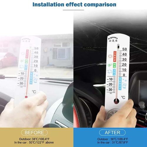 Car dashboard umbrella sun visor windscreen
