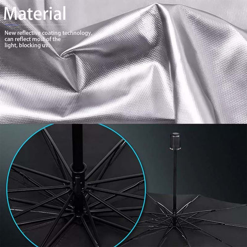 Car dashboard umbrella sun visor windscreen
