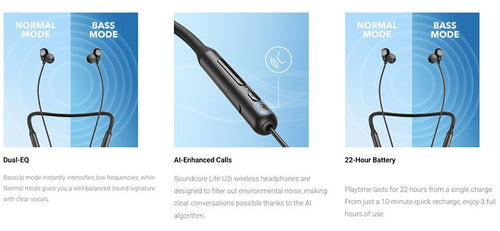 Anker Soundcore Life U2i Wireless Neckband Earphones