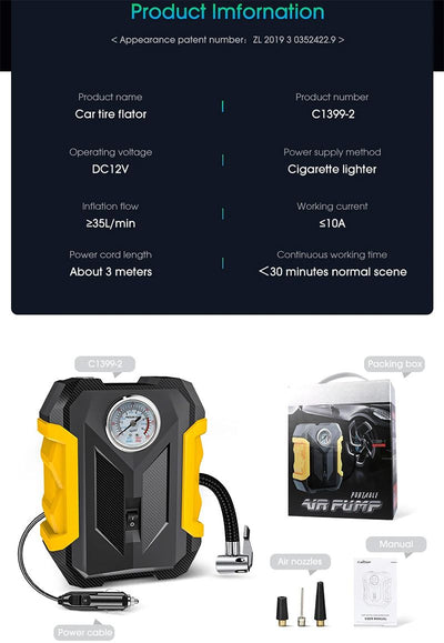 120W Car Inflator
