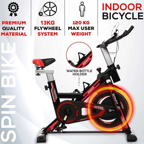 50kg Barbell+Spin Bike+ FREE Yoga Mat