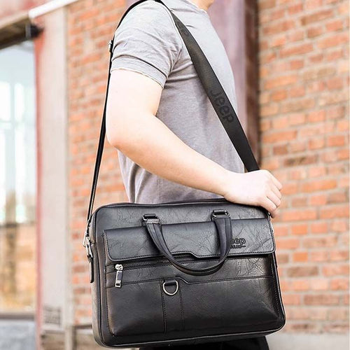 Jeep single pocket laptop bag